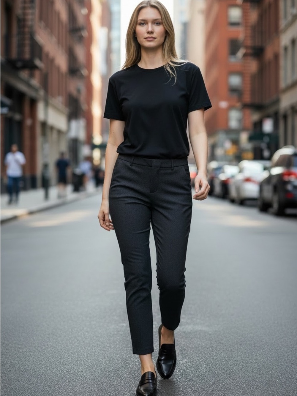 Liverpool Straight-Leg Women's Pants - Black